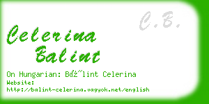 celerina balint business card